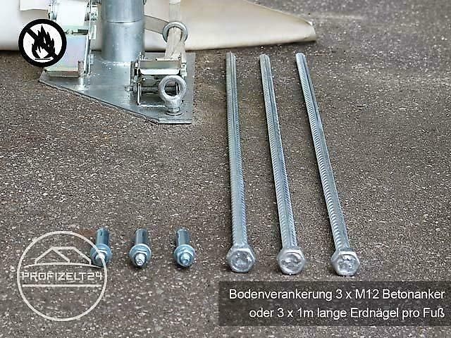Toolport GmbH Rundbogenhalle 9,15x10m Lagerzelt Zelthalle Lager Zelt grün