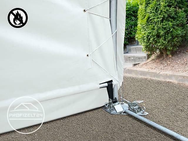 Toolport GmbH Rundbogenhalle 9,15x10m Lagerzelt Zelthalle Lager Zelt grün