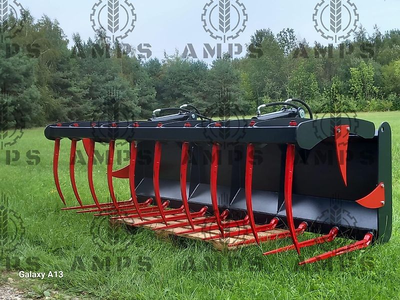 AMPS Krokodyl II-Siłownikowy Zęby Kute/ KROKODILGEBISS 2-ZYLINDER Manitou, New Holland