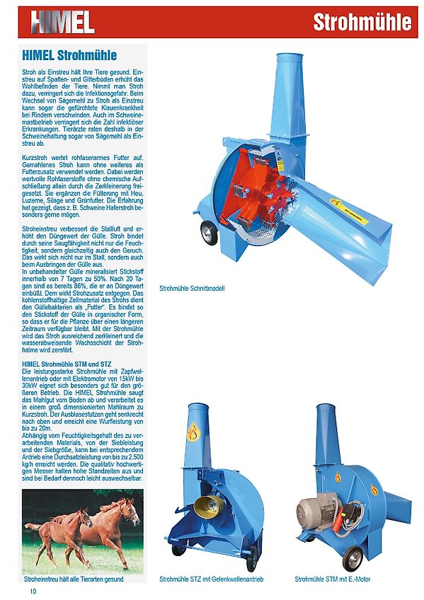 Himel STZ540 HIMEL - Strohmühle mit Gelenkwellenantrieb