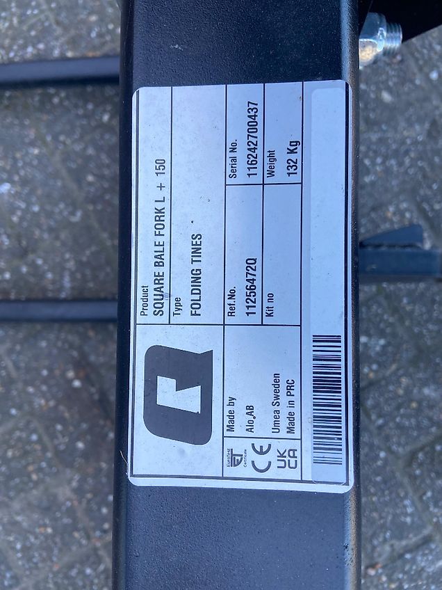 Quicke Ballengabel L+150