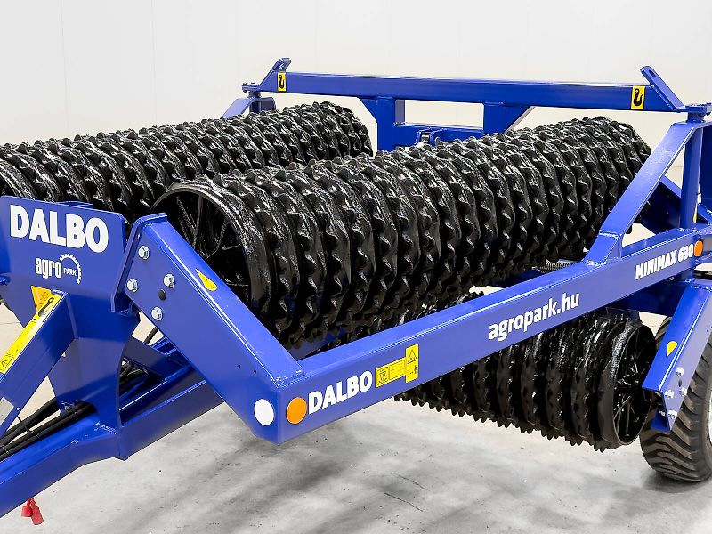 DALBO MiniMax 630 roller, 6,3 m working width, Cambridge Snowflake roller sections, made in Denmark