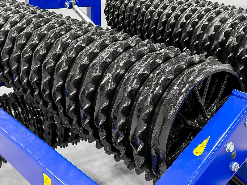 DALBO MiniMax 630 roller, 6,3 m working width, Cambridge Snowflake roller sections, made in Denmark