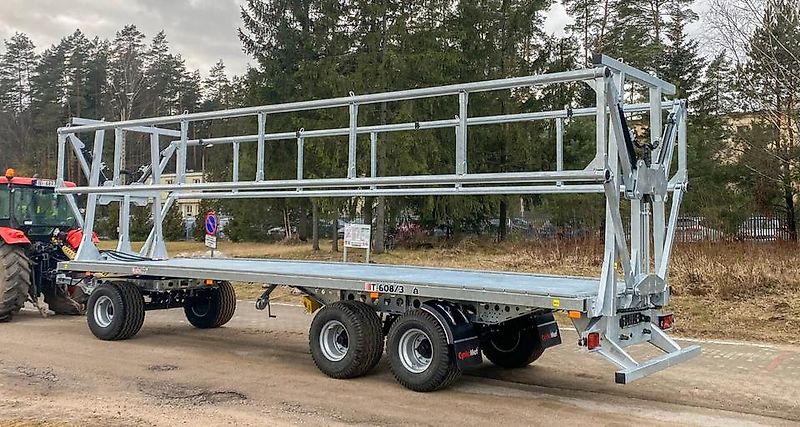 CynkoMet Ballenwagen T-608/3 low/niedrig mit hydraulischer Ladungssicherung, 19 t GG, Preis inkl. 19% MwSt.