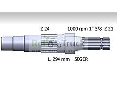Renault Zapfwelle RENAULT MF L-294 1000 RPM Z24 6005021767