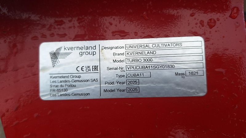 Kverneland Turbo 3000