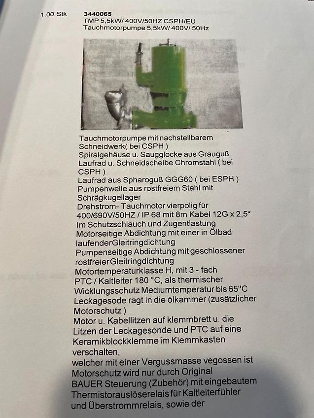 Bauer Separator S655 HD NEU mit Pumpe und Schneidwerk