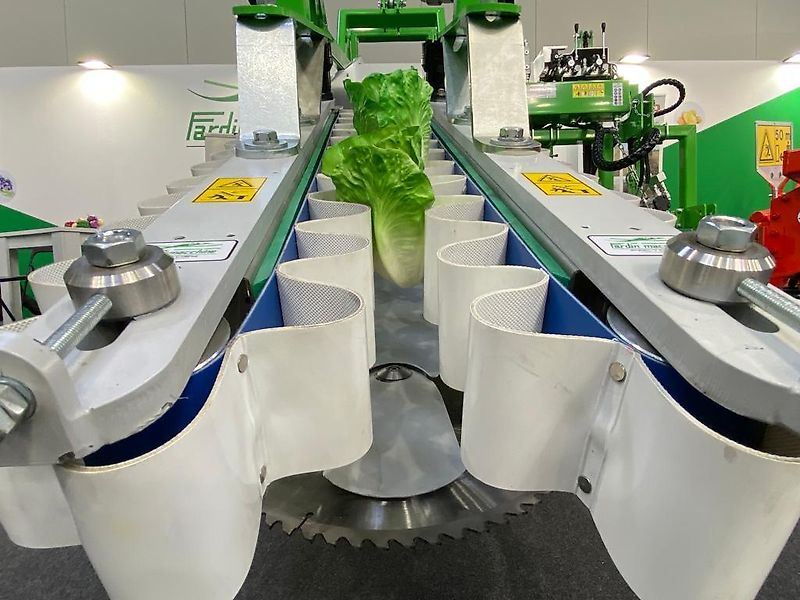 FARDIN Kohlernter Kohlernter , CAVOLAIA ; für Kohl, sowie Blattgemüse , Salat, mit Adapter zum Universalernter