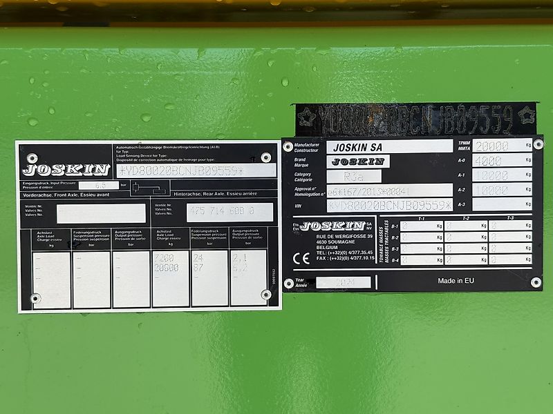 Joskin TransSPACE 7500/25BC150 Advantage