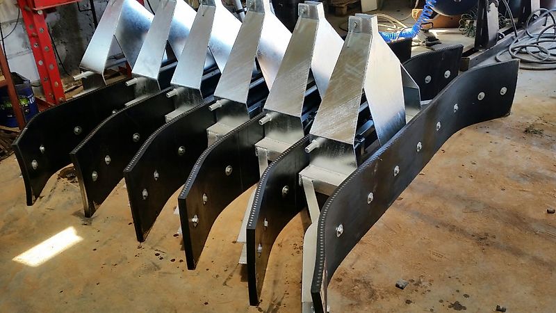 Wifo Rubberschuif Gummischieber verzinkt euro Mistschieber Gülleschieber