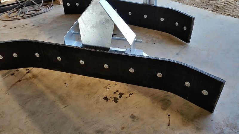 Wifo Rubberschuif Gummischieber verzinkt euro Mistschieber Gülleschieber