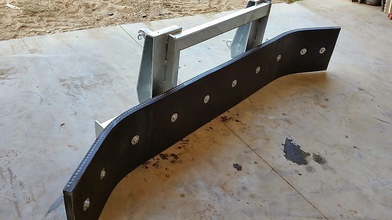 Wifo Rubberschuif Gummischieber verzinkt euro Mistschieber Gülleschieber