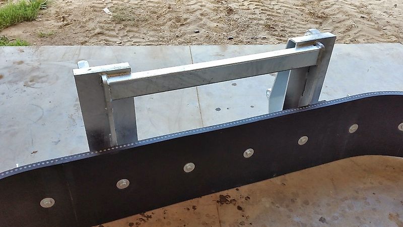 Wifo Rubberschuif Gummischieber verzinkt euro Mistschieber Gülleschieber