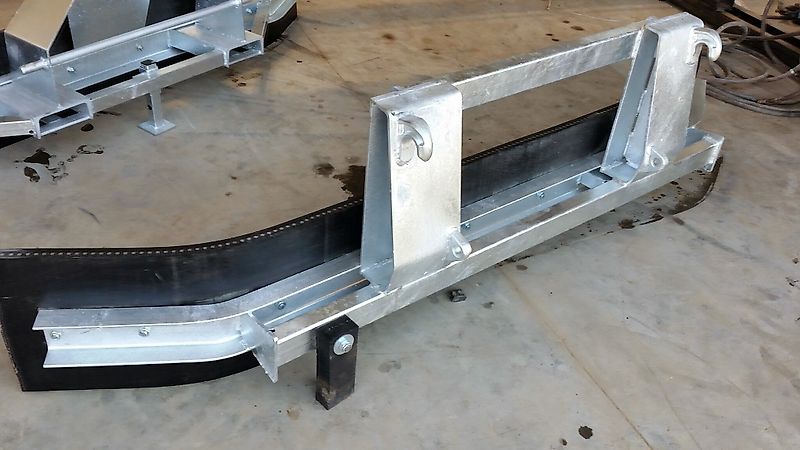 Wifo Rubberschuif Gummischieber verzinkt euro Mistschieber Gülleschieber