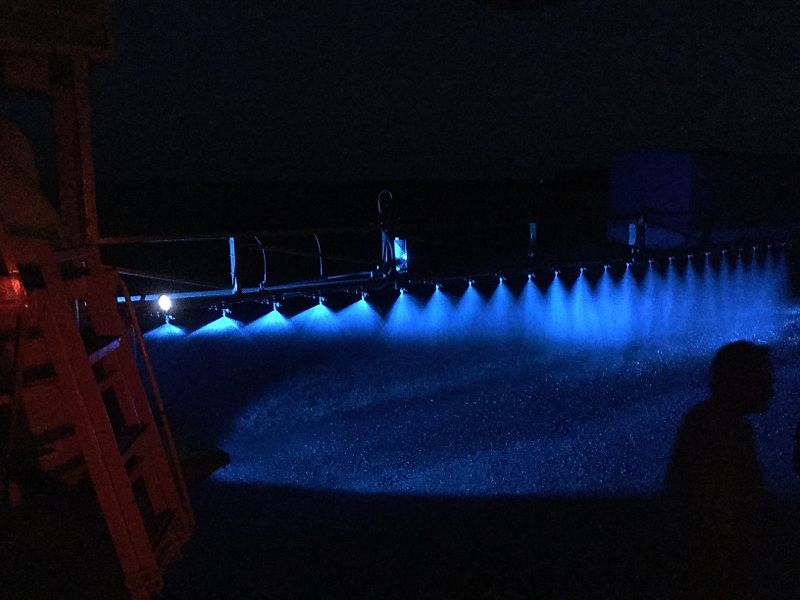 Düsenbeleuchtung LED Blau