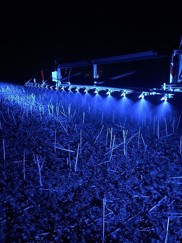 Düsenbeleuchtung LED Blau