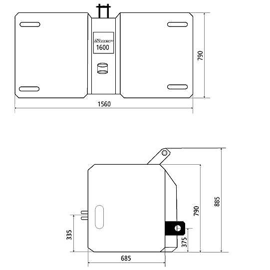 Suer SB 1600 Stahlbetongewicht