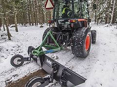 Planierschieber 2,30 m Planierschild Gräter Räumschild mit Rädern Winterdienst Kellfri