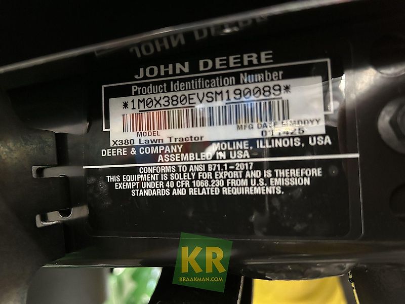 John Deere X380 #692959