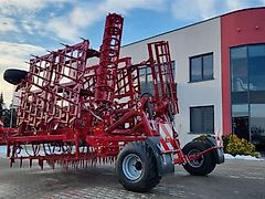 Lupus Brona zębowa 7,0 m dwurzędowa 14 polowa z wałem strunowym/ 7.0 m double-row 14-field tooth harrow with a string roller/ Zweireihige 14-Feld-Zinkenegge mit Fadenwalze /