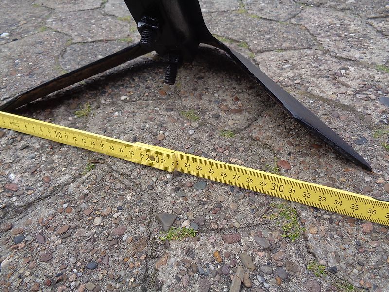 Howard Howard Durchrtiebsgrubber300cm Frontgrubber Heckgrubber Kurzgrubber 6 Stiele mit Steinsicherung Mechanische Hitch mit 500mm Stützräder zur Exakten Arbeitstiefeneinstellung h