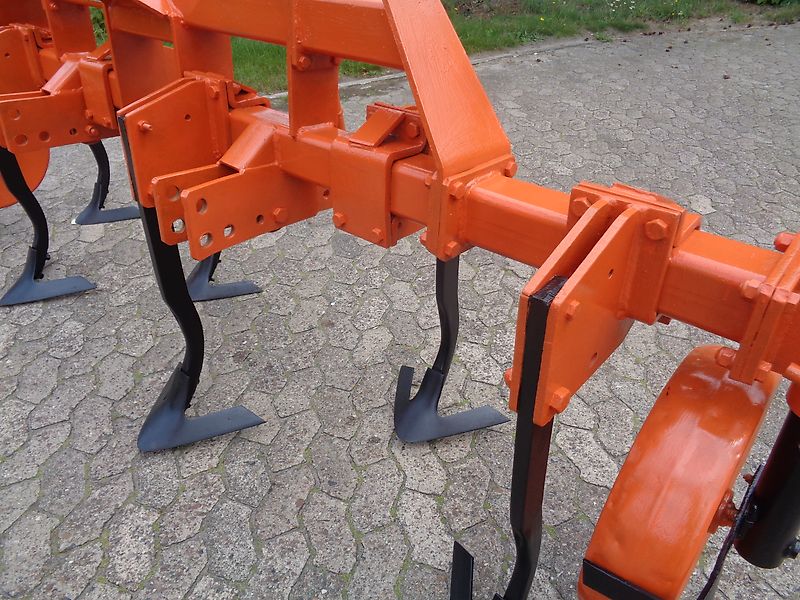 Howard Howard Durchrtiebsgrubber300cm Frontgrubber Heckgrubber Kurzgrubber 6 Stiele mit Steinsicherung Mechanische Hitch mit 500mm Stützräder zur Exakten Arbeitstiefeneinstellung h