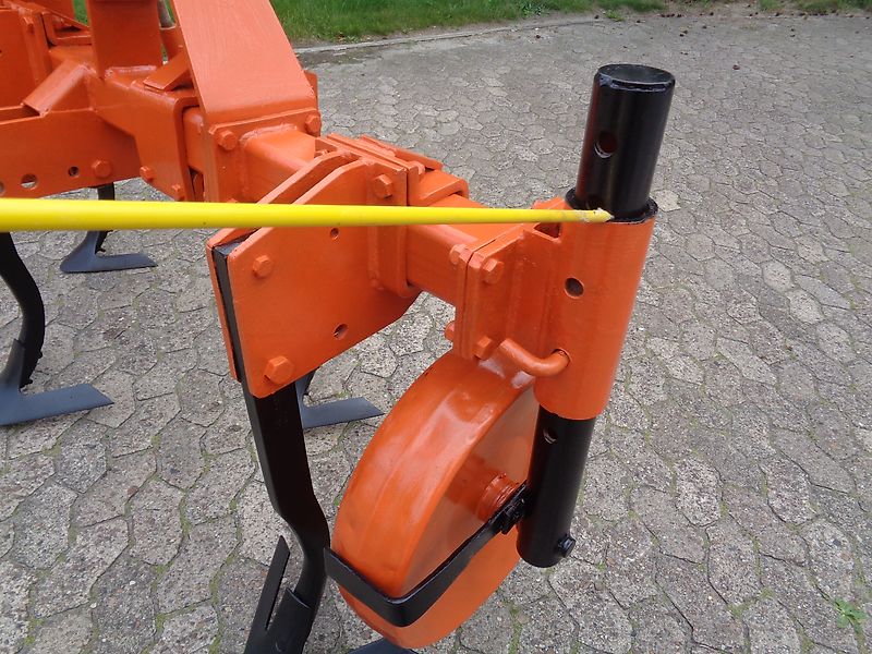 Howard Howard Durchrtiebsgrubber300cm Frontgrubber Heckgrubber Kurzgrubber 6 Stiele mit Steinsicherung Mechanische Hitch mit 500mm Stützräder zur Exakten Arbeitstiefeneinstellung h