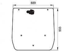 Case SZYBA TYLNA CASE NEW HOLLAND STEYR 84327955