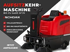 SCHORR Aufsitzkehrmaschine Elektro Kehrmaschine Straßenkehrmaschine Bodenkehrer
