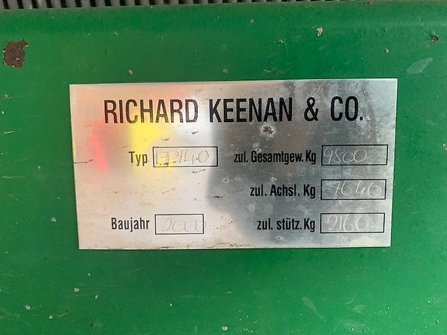Keenan Futtermischwagen Klassic II FP 140 Paddelmischer